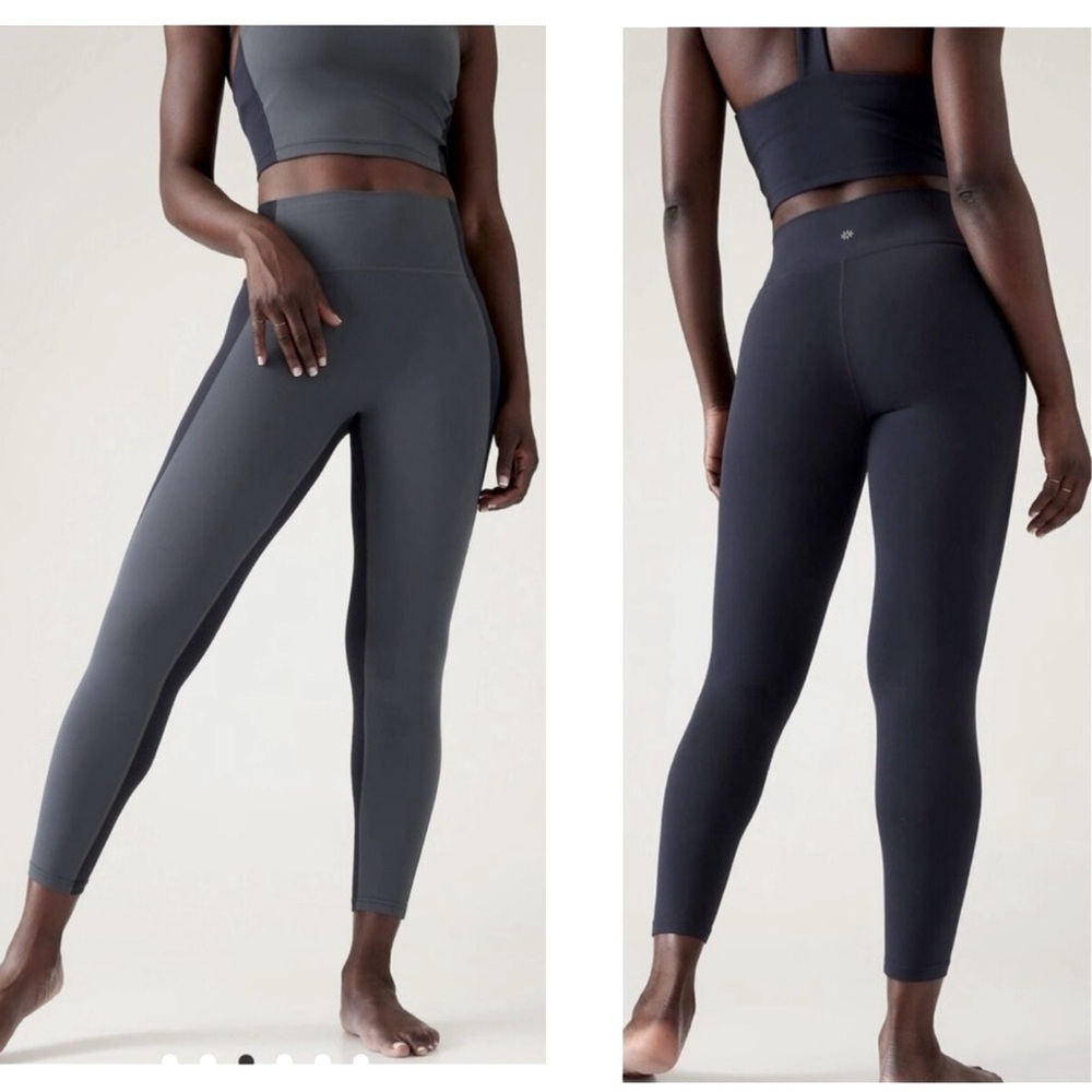 NWT ATHLETA Transcend Colorblock 7/8 Tights Leggings Size Small NEW